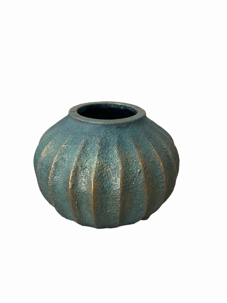 Conjunto de Vasos em Cerâmica Verde Profundo