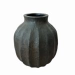 Conjunto de Vasos em Cerâmica Verde Profundo