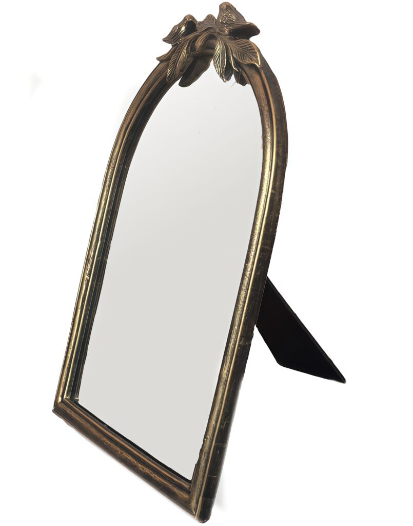 Espelho Decorativo de Mesa com Pássaros e Folhas