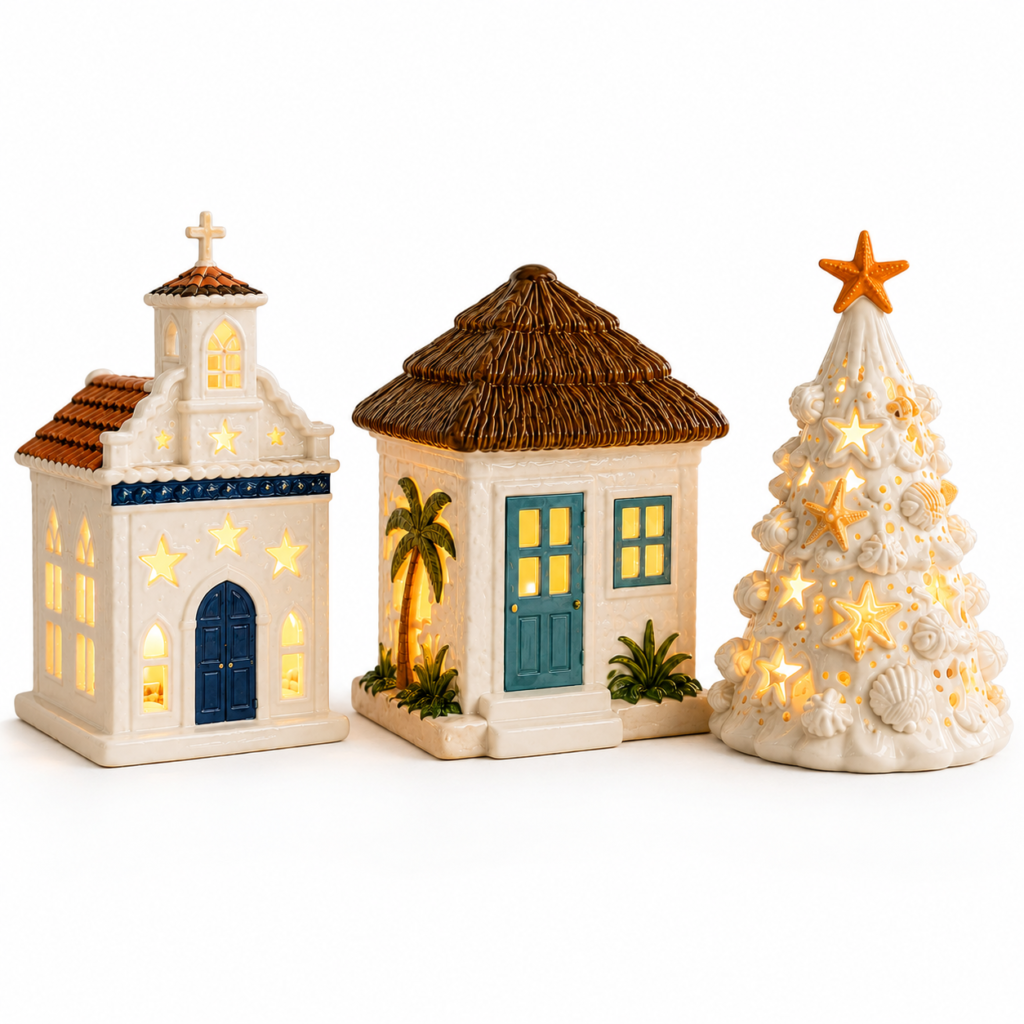 Coleção de Natal em Cerâmica com LED