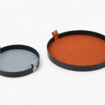 Conjunto de Bandejas Decorativas Redondas Terracota