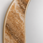 Espelho de Parede em Mármore Natural Aurelia Crescent