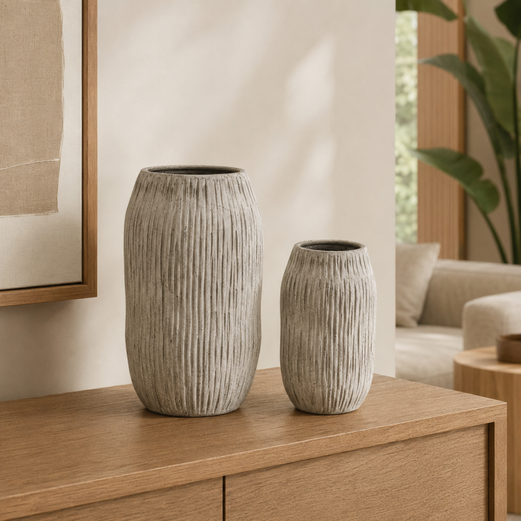 Vaso Textura Areia Atlântica