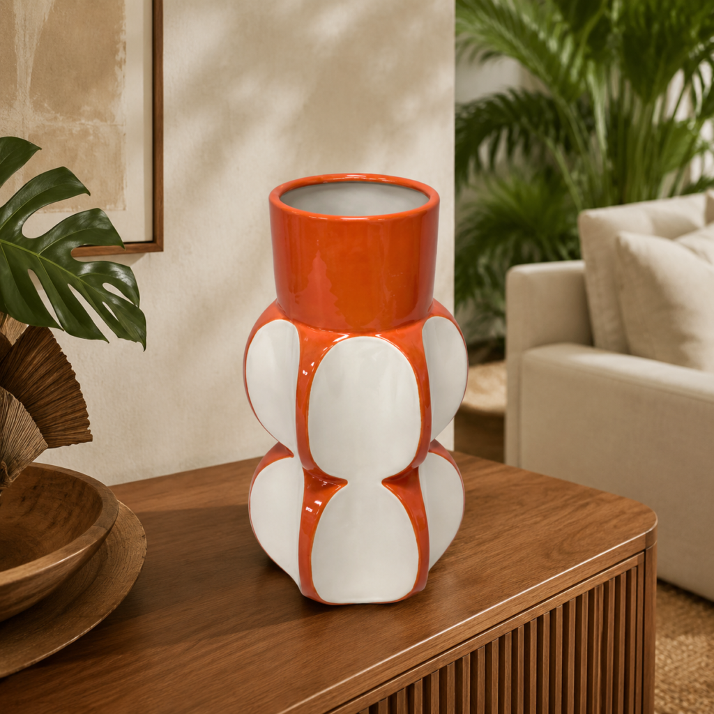 vaso decorativo de cerâmica