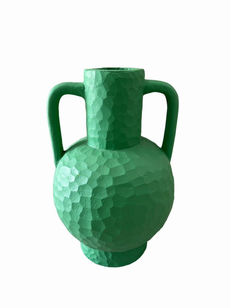 Conjunto de Vasos Verdes com Alças Laterais